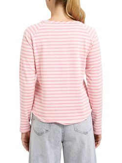 Smith & Soul Breton Stripe Top, Powder Rosé - view 2, Powder Rosé
