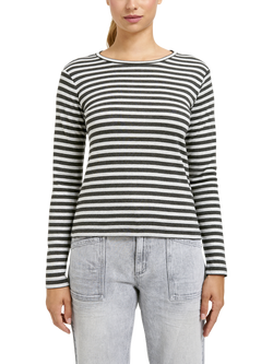 Smith & Soul Sparkle Stripe Top, Anthracite, Anthracite