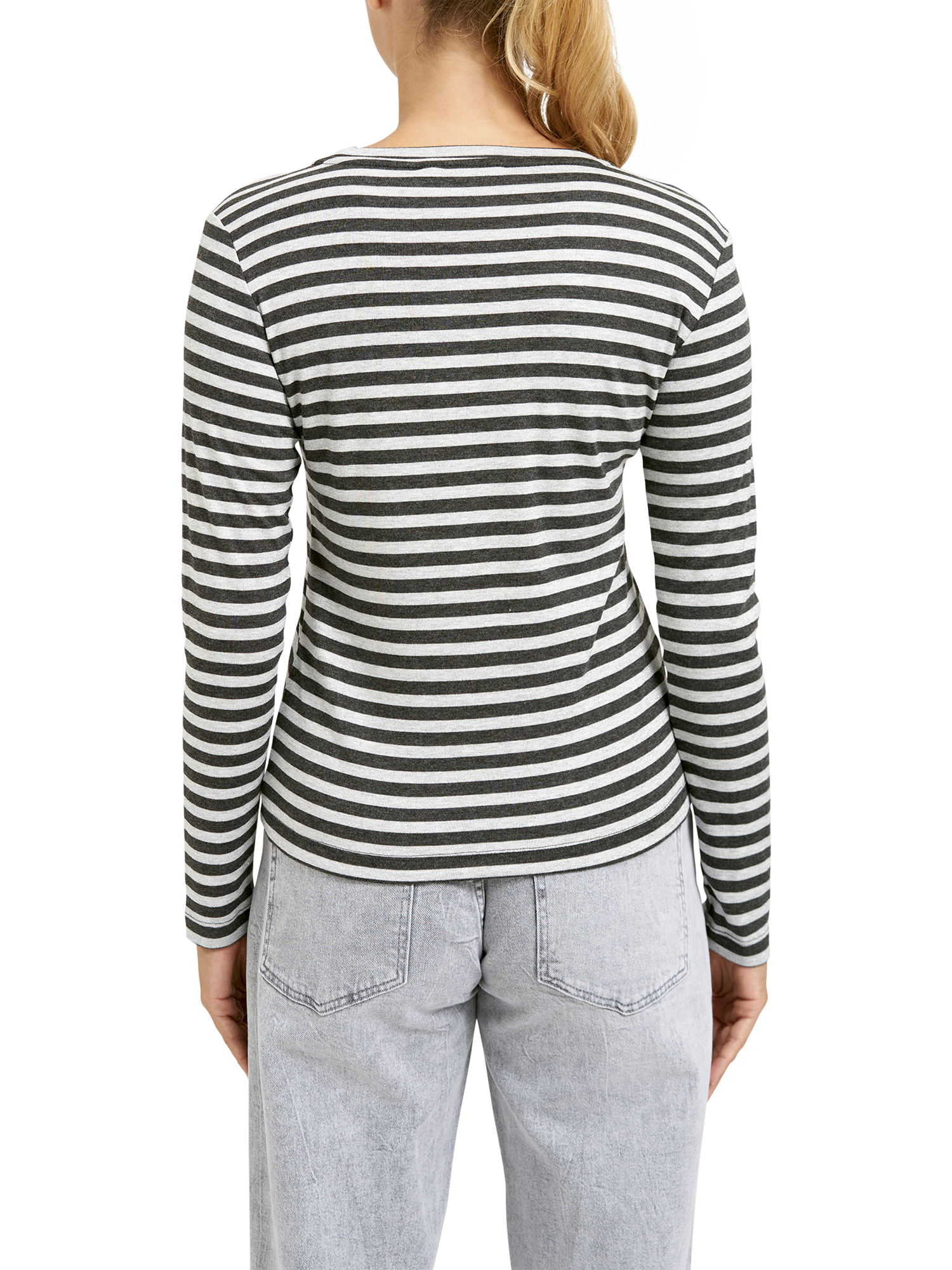 Product image 2 of 6, which shows Smith & Soul Sparkle Stripe Top, Anthracite, XS