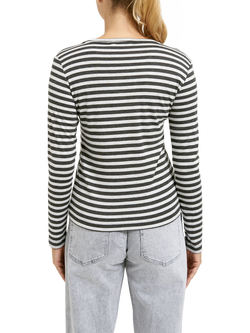 Smith & Soul Sparkle Stripe Top, Anthracite - view 2, Anthracite