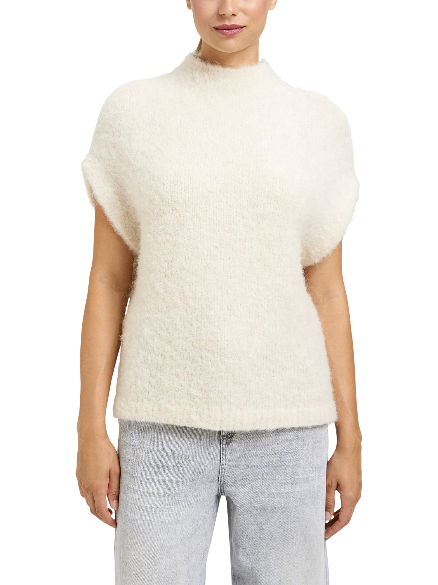 Product image 1 of 5, which shows Smith & Soul Knit Vest Top, Beige, S-M