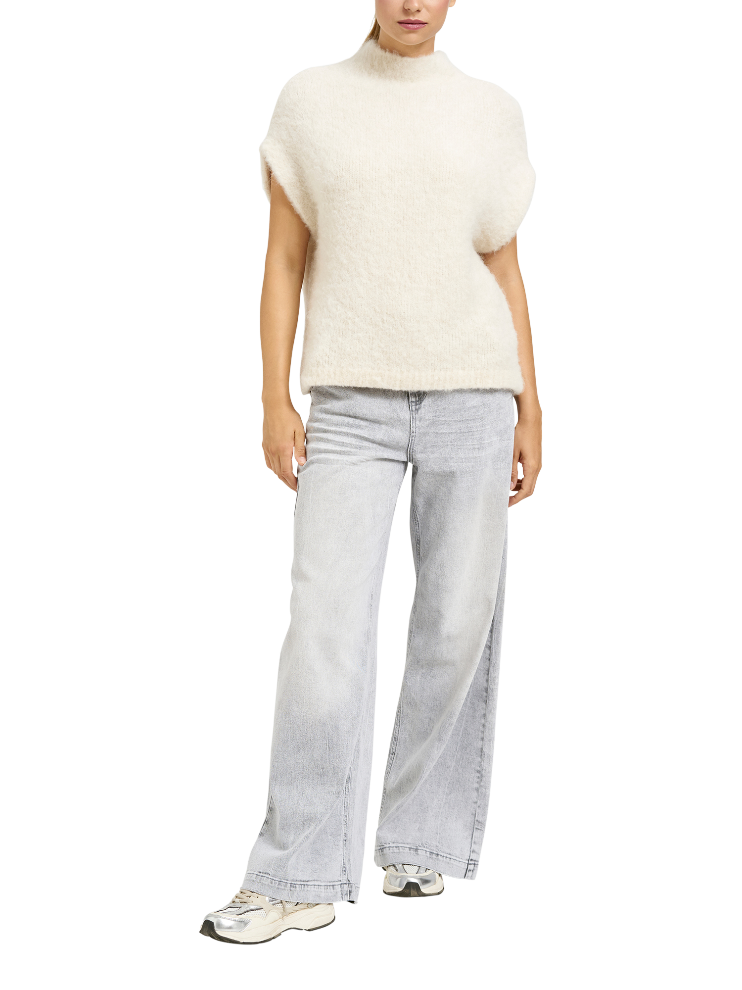 Product image 3 of 5, which shows Smith & Soul Knit Vest Top, Beige, S-M