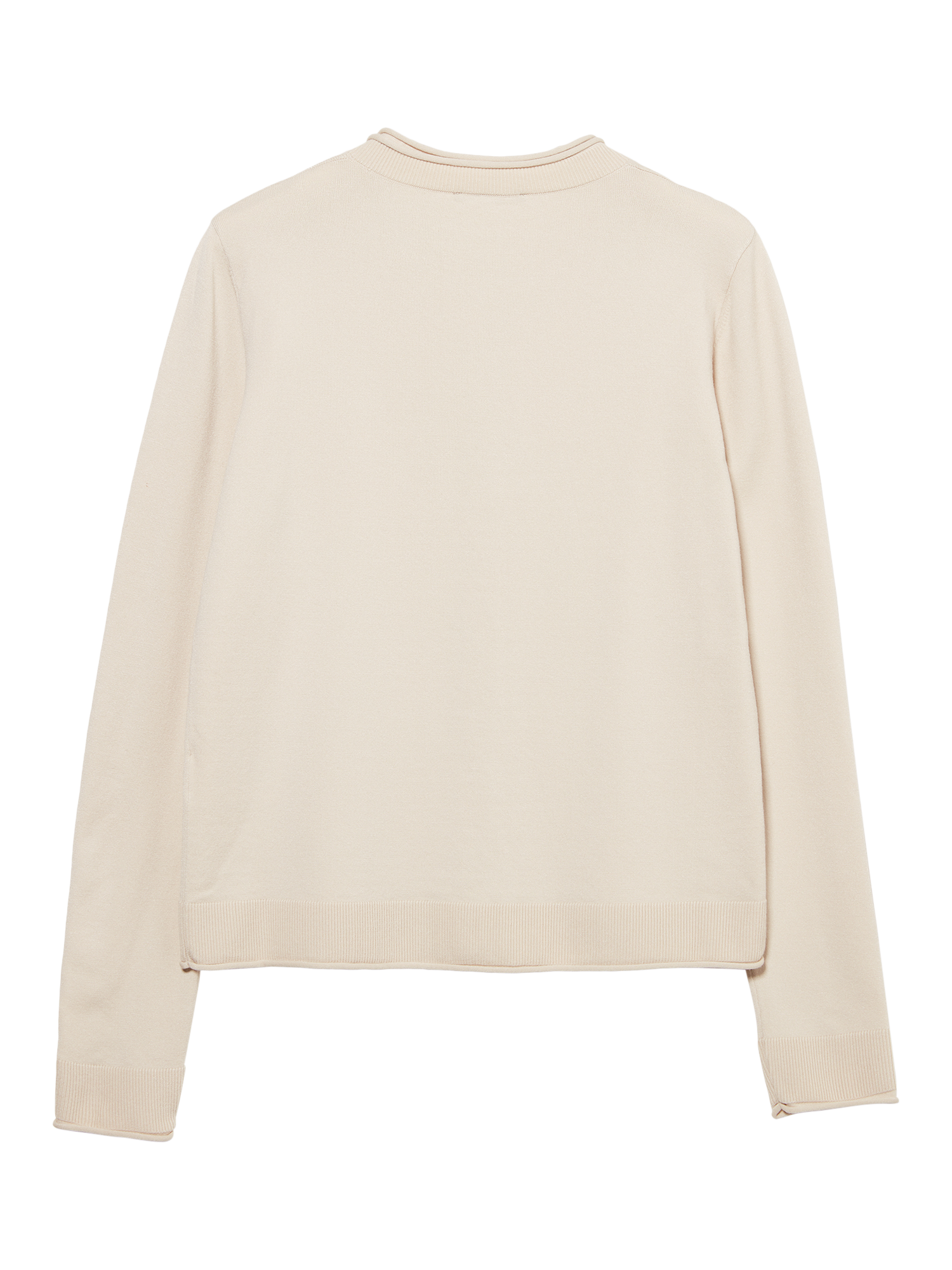 Product image 5 of 5, which shows SISLEY Crew Neck Regular Fit Cardigan, Ecru, L