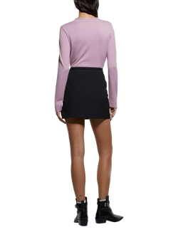 SISLEY Crew Neck Regular Fit Cardigan, Antique Rose - view 2, Antique Rose