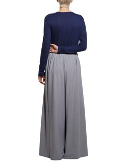 SISLEY Crew Neck Long Sleeve Top, Night Blue - view 2, Night Blue