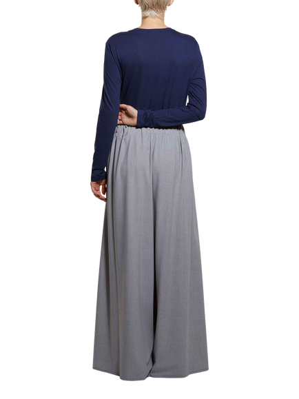 SISLEY Crew Neck Long Sleeve Top, Night Blue - view 2, Night Blue