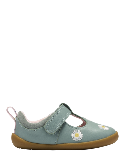 Clarks Baby Roamer Flora T Pre Walker Shoes, Green, Green
