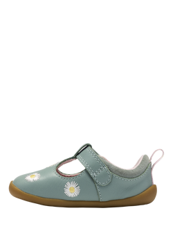 Clarks Baby Roamer Flora T Pre Walker Shoes, Green - view 2, Green