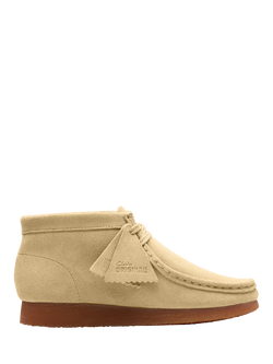 Clarks Kids' Wallabee Suede Boots, Maple, Maple