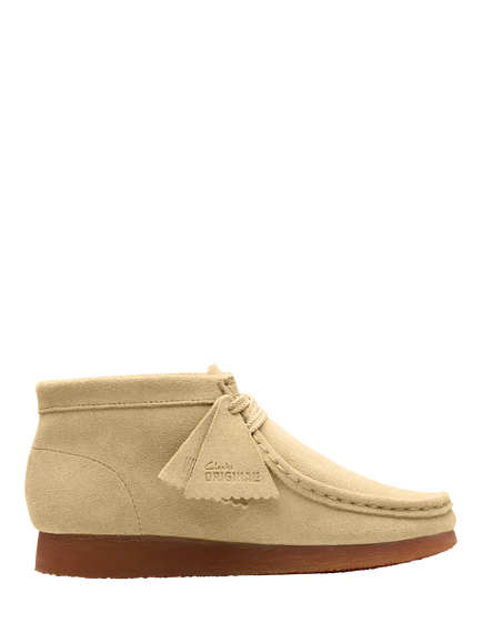 Clarks Kids' Wallabee Suede Boots, Maple, Maple