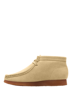 Clarks Kids' Wallabee Suede Boots, Maple - view 2, Maple