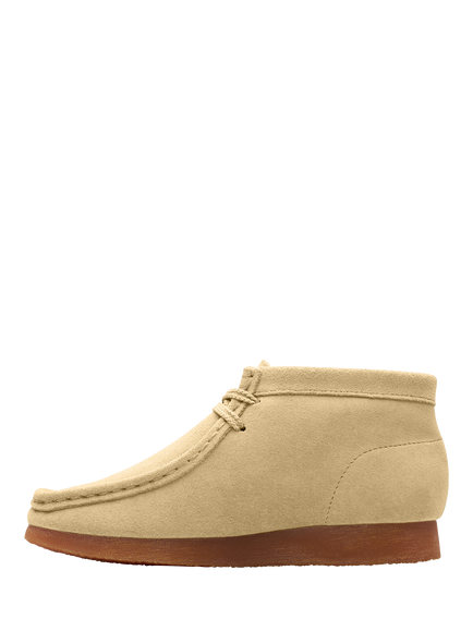 Clarks Kids' Wallabee Suede Boots, Maple - view 2, Maple