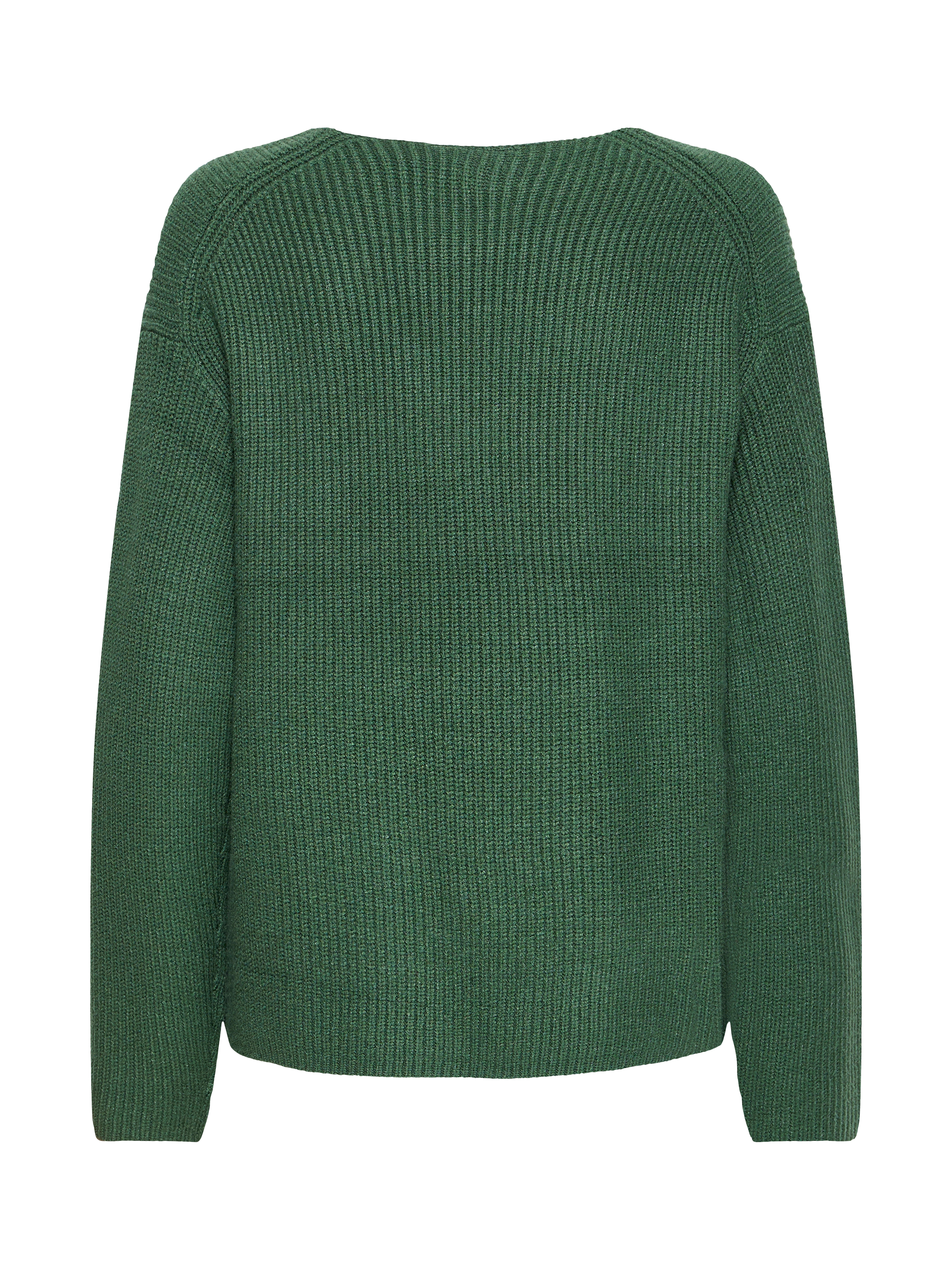 Product image 6 of 7, which shows ICHI Chana V-Neck Jumper, Pineneedle, XS