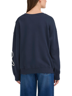 ICHI Kasura Textured Swirl Sweatshirt, Total Eclipse/Cloud - view 2, Total Eclipse/Cloud
