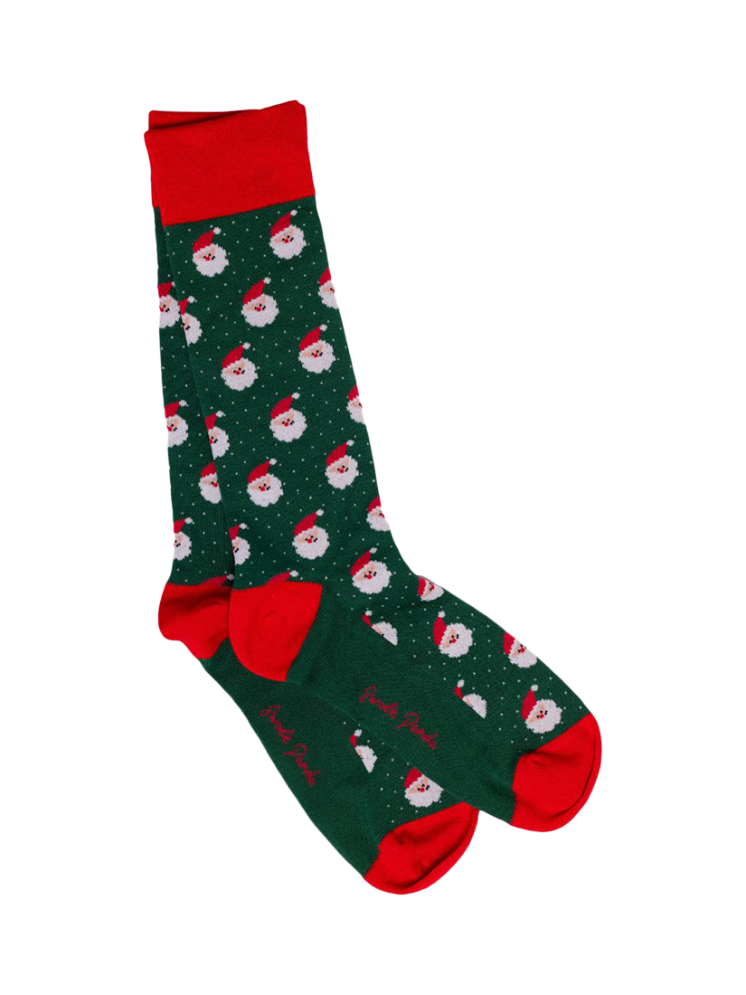 Product image 6 of 9, which shows Swole Panda Christmas Bundle Bamboo Blend Socks, Pack of 4, Multi, 7-11