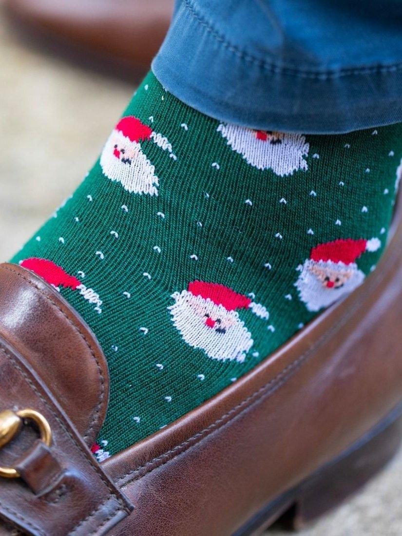 Product image 9 of 9, which shows Swole Panda Christmas Bundle Bamboo Blend Socks, Pack of 4, Multi, 7-11