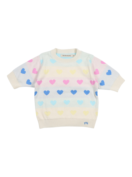 The New Society Kids' PinPilin Jumper, Multi Hearts, Multi Hearts