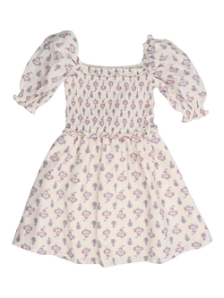 The New Society Kids' Clavel Dress, Block Print Mix, Block Print Mix