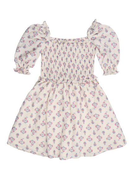 The New Society Kids' Clavel Dress, Block Print Mix - view 2, Block Print Mix