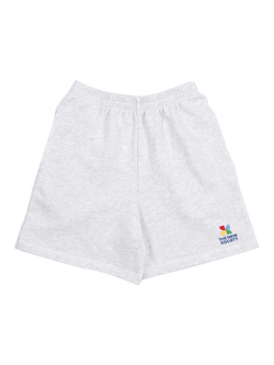 The New Society Kids' Logo Shorts, Light Grey Melange, Light Grey Melange
