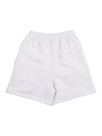 The New Society Kids' Logo Shorts, Light Grey Melange - view 2, Light Grey Melange