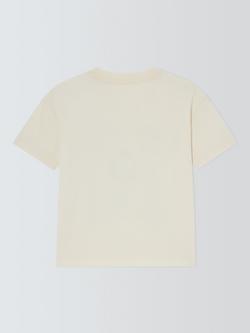 John Lewis Kids' Chill Mood T-Shirt, Cream, Pink - view 2, Cream, Pink