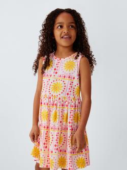 John Lewis Kids' Mozaic Sun Sleeveless Dress, Multi, Multi