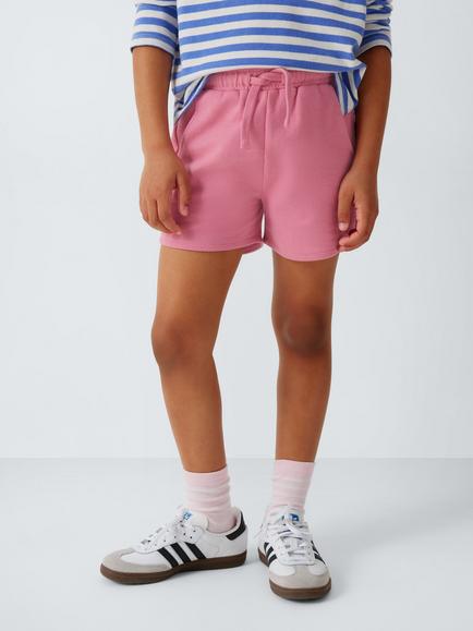 John Lewis Kids' Plain/Sun Print Jersey Shorts, Pack of 2, Multi - view 2, Multi