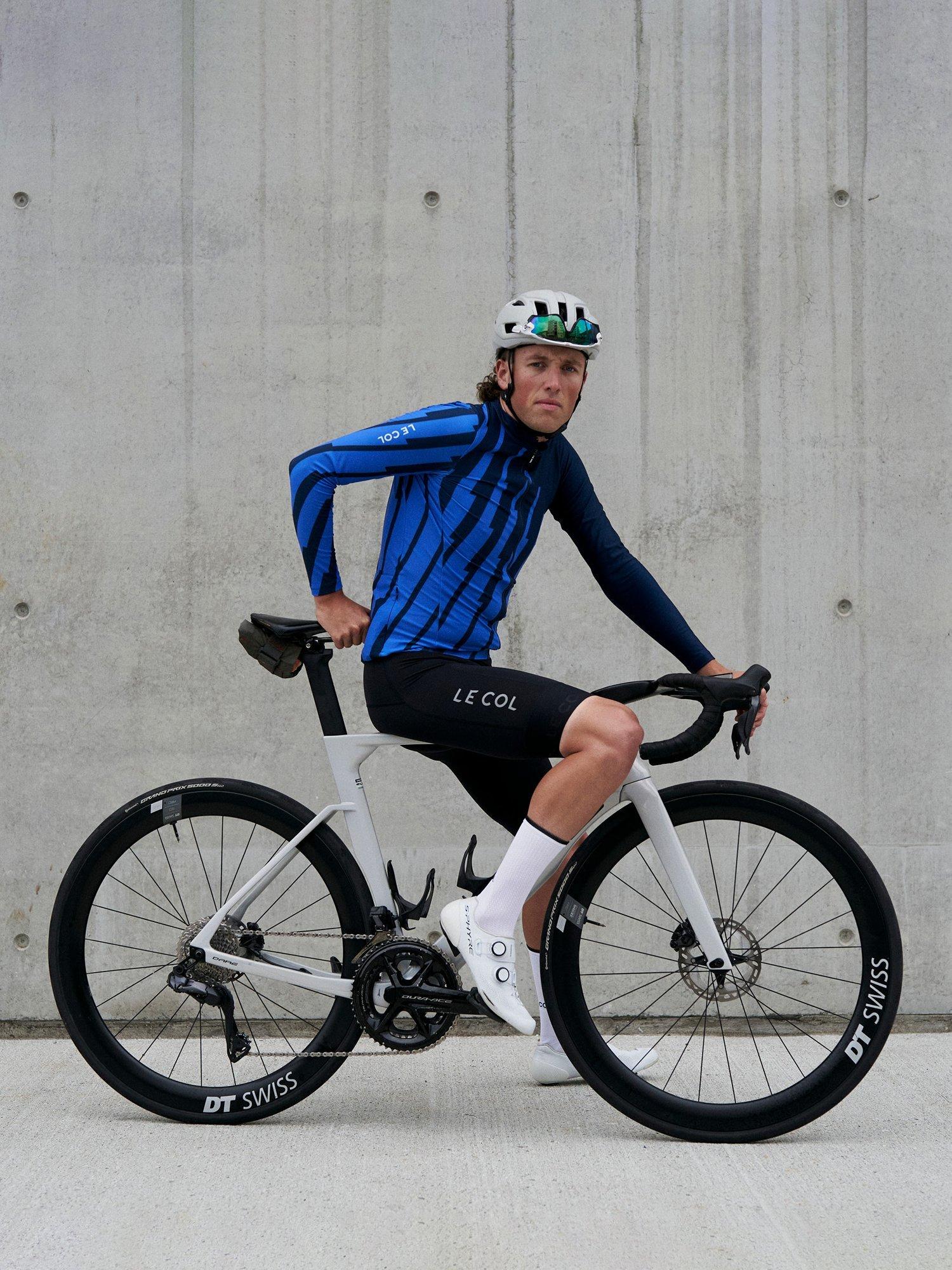 Product image 4 of 4, which shows Le Col Women's Long Cycling Socks, White/Black, S-M