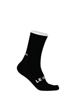 Le Col Women's Tech Merino Wool Blend Cycling Socks, Black/Multi