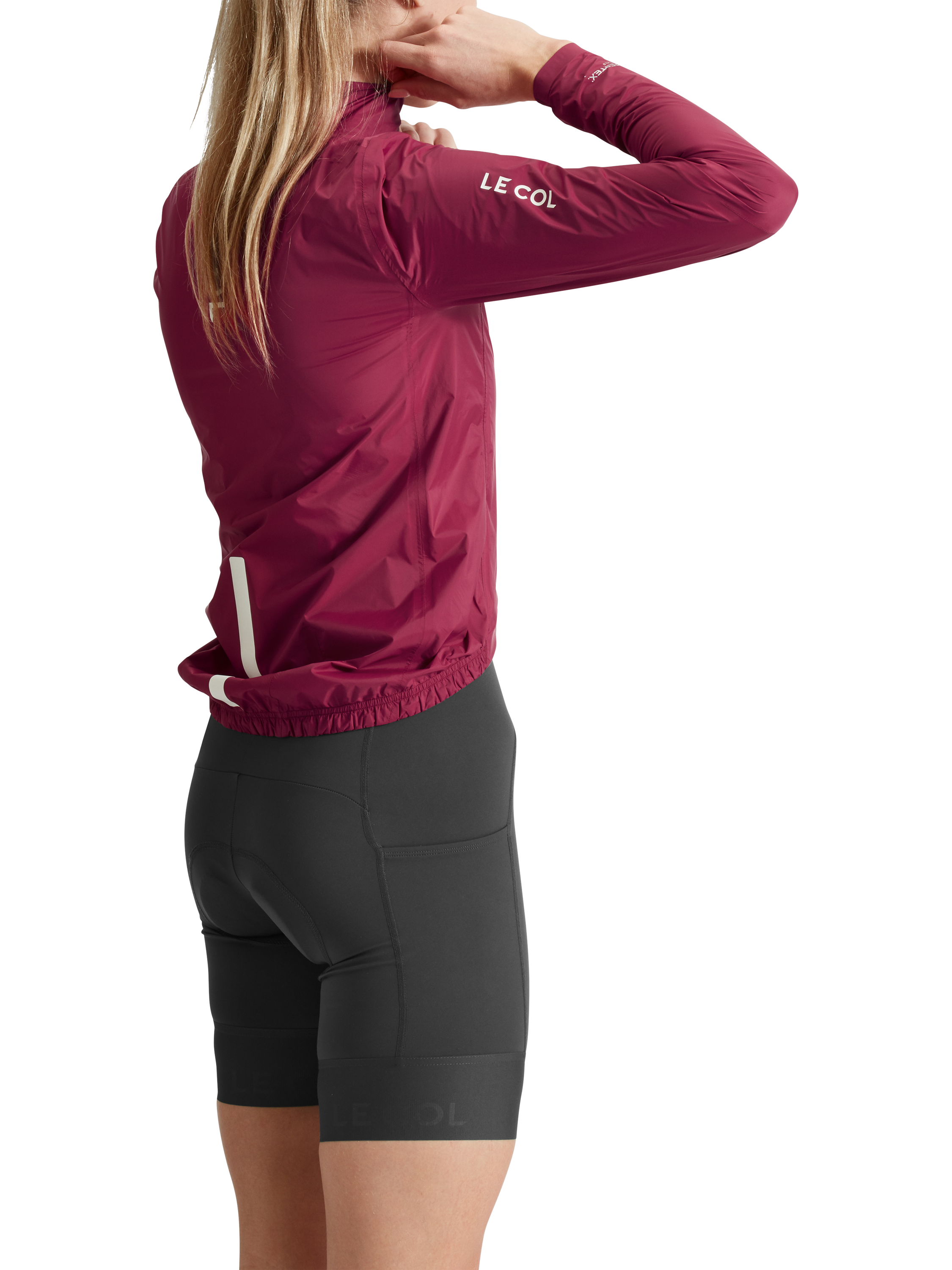 Product image 3 of 4, which shows Le Col Pro Lightweight Rain Jacket, Grape, XS