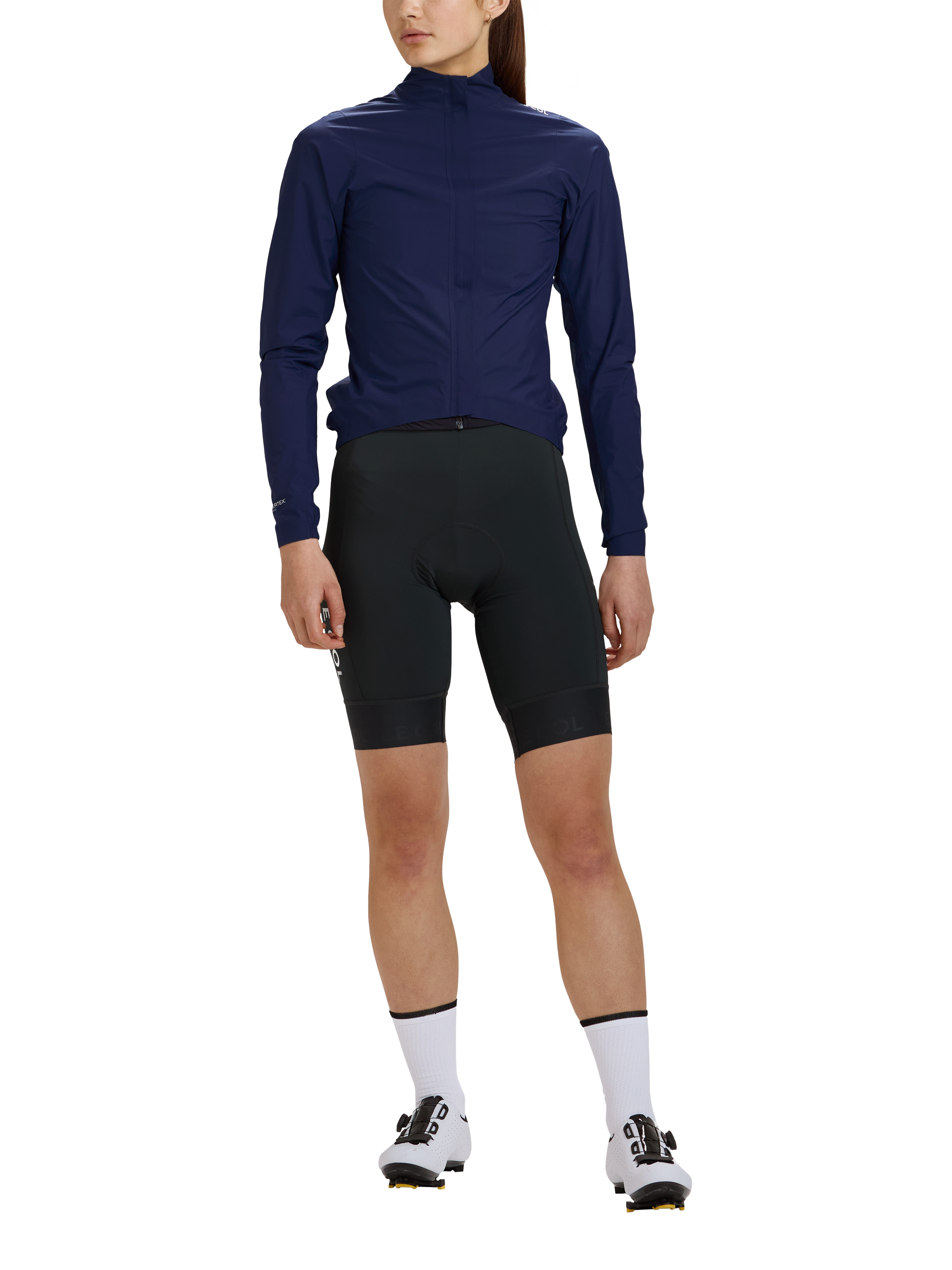 Product image 1 of 4, which shows Le Col Pro Lightweight Rain Jacket, Navy, XS