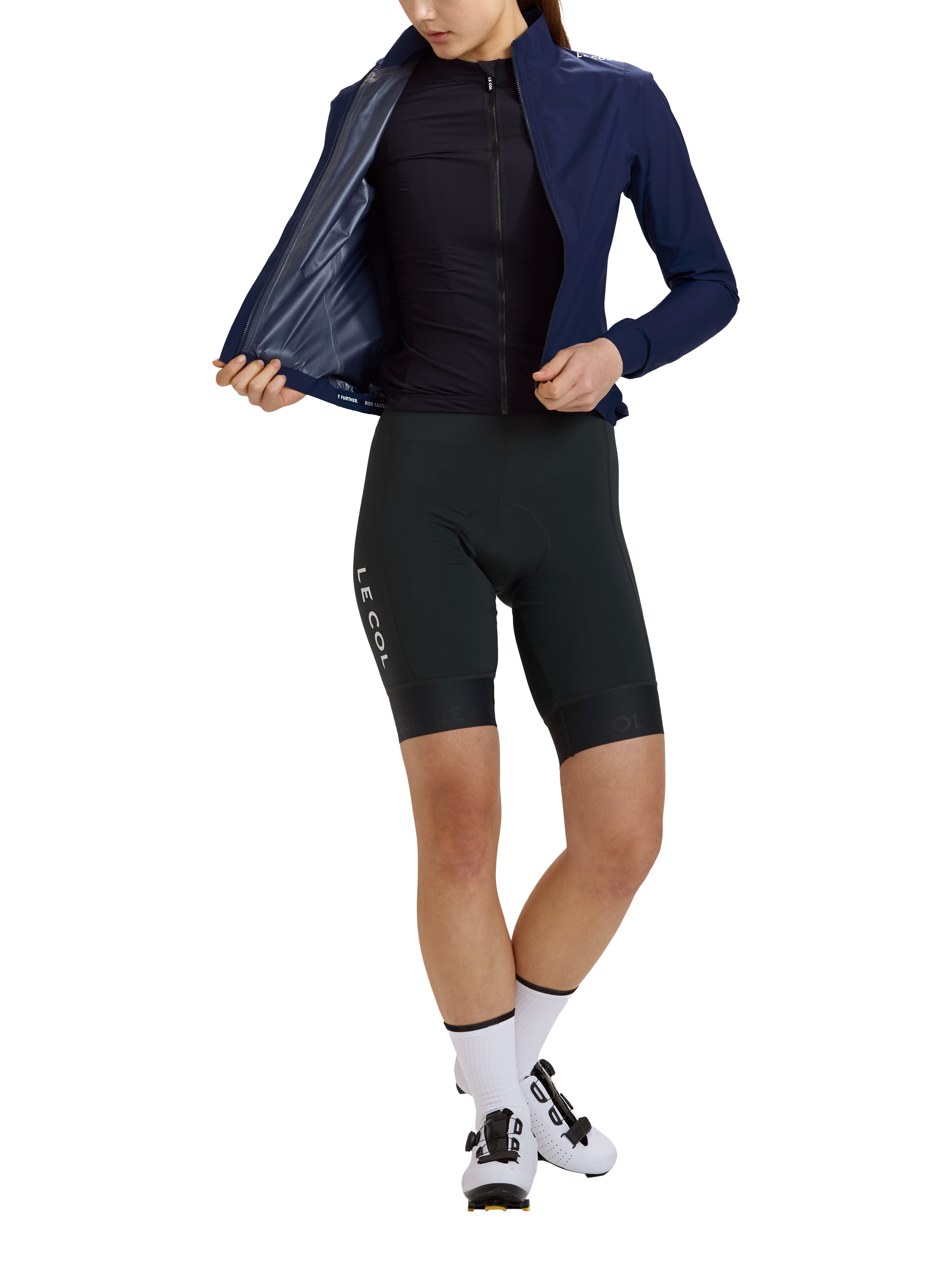 Product image 3 of 4, which shows Le Col Pro Lightweight Rain Jacket, Navy, XS