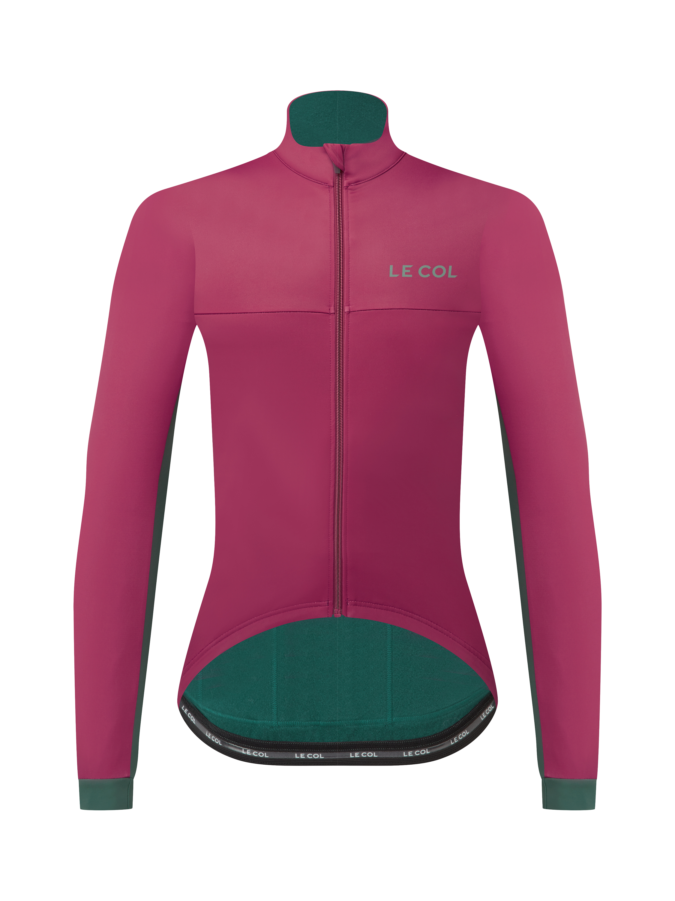 Product image 2 of 4, which shows Le Col Sport Jacket, Grape/Forest Green, XS