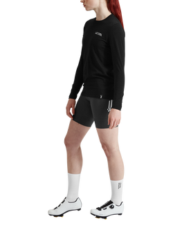 Le Col Women's ARC Merino Wool Blend Long Sleeve Cycling T-Shirt, Black - view 2, Black