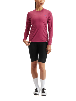 Le Col Women's ARC Merino Long Sleeve T-Shirt, Grape, Grape