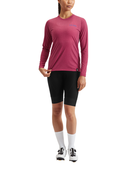 Le Col Women's ARC Merino Long Sleeve T-Shirt, Grape, Grape