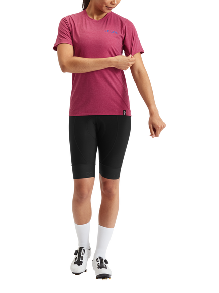 Le Col Women's ARC Merino T-Shirt, Grape, Grape