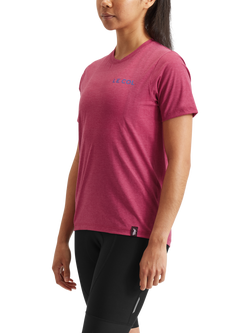 Le Col Women's ARC Merino T-Shirt, Grape - view 2, Grape