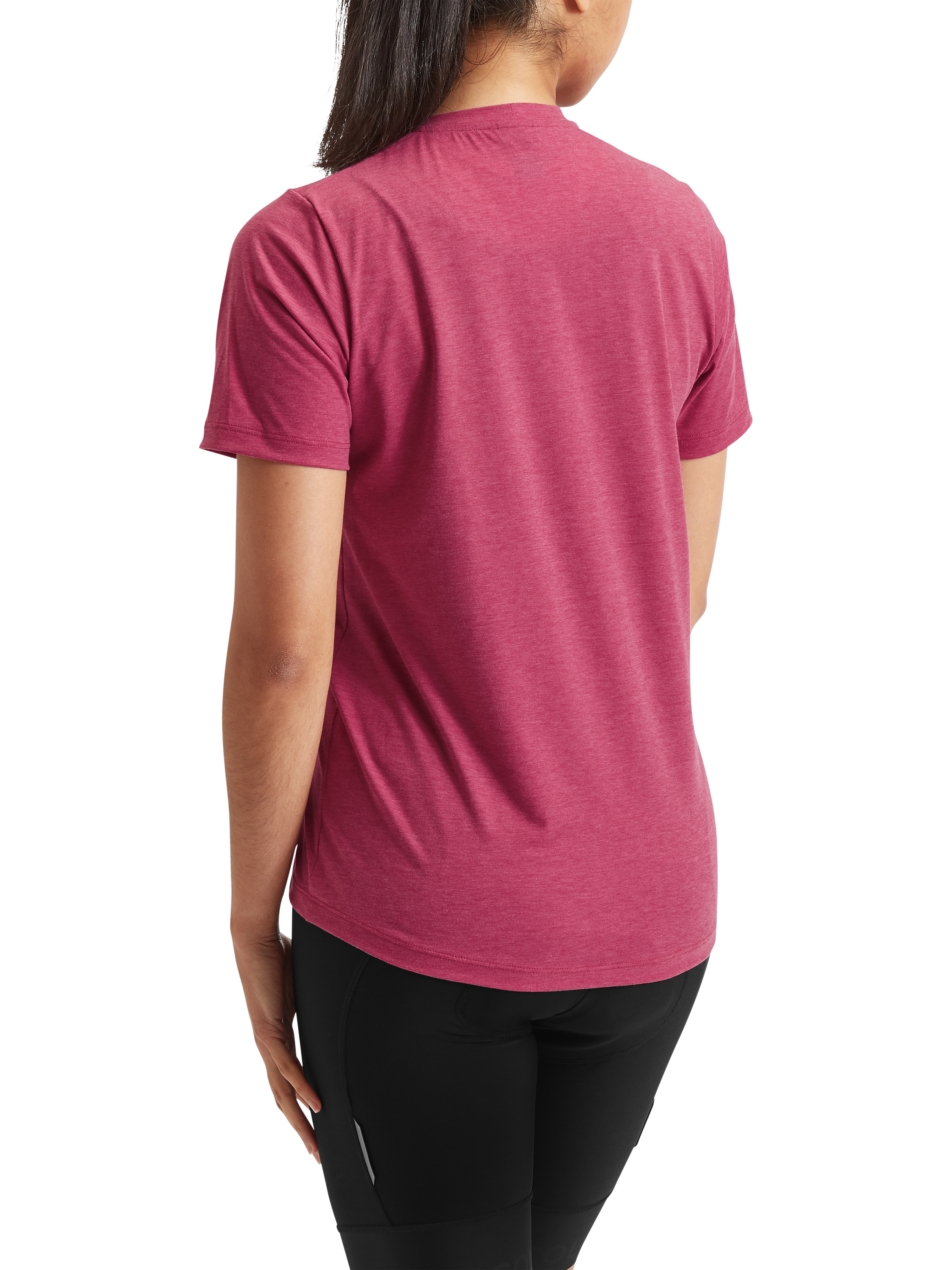 Product image 3 of 4, which shows Le Col Women's ARC Merino T-Shirt, Grape, XS