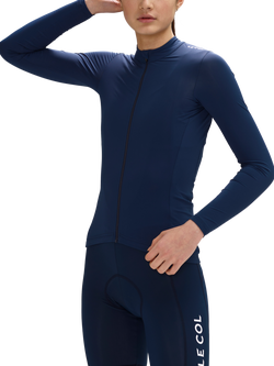 Le Col Pro Women's Long Sleeve Cycling Jersey, Navy/White, Navy/White