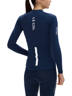 Le Col Pro Women's Long Sleeve Cycling Jersey, Navy/White - view 2, Navy/White