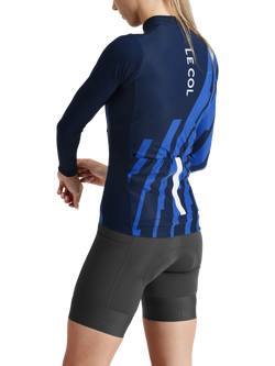 Le Col Pro Women's Long Sleeve Cycling Jersey, Navy/Electric Blue - view 2, Navy/Electric Blue