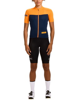 Le Col Women's Sport Jersey, Le Col Navy/Saffron, Le Col Navy/Saffron