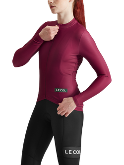 Le Col Long Sleeve Sports Top, Grape