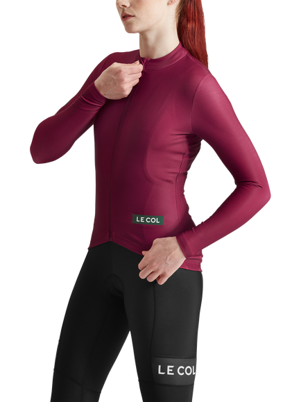 Le Col Long Sleeve Sports Top, Grape