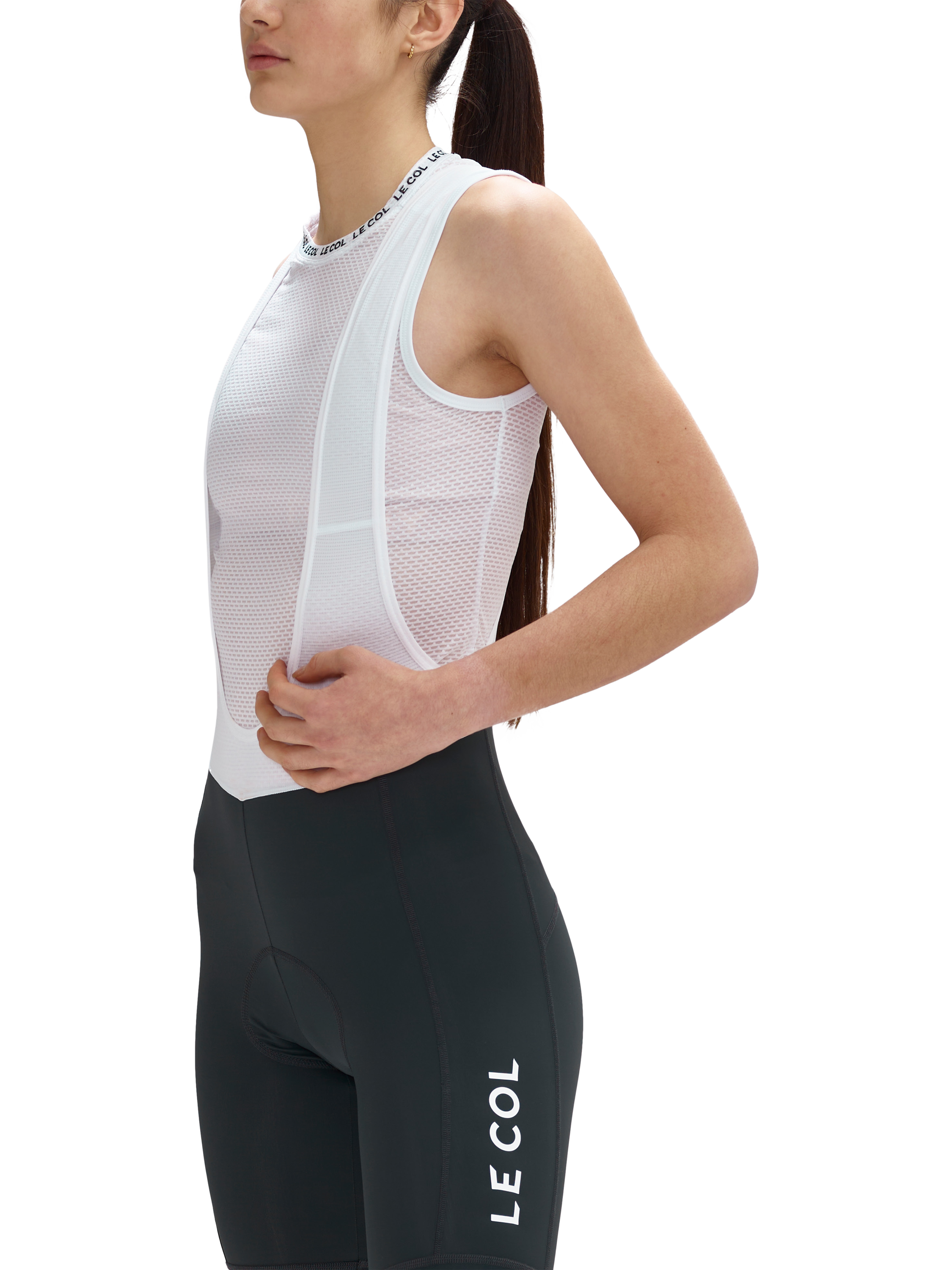 Product image 2 of 3, which shows Le Col Women's Pro Air Sleeveless Base Layer, Le Col White, 8|10