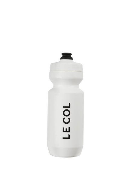 Le Col Pro Water Bottle, White/Black