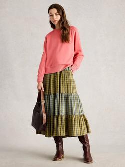 White Stuff Daydreamer Garment Dyed Sweatshirt, Pink, Pink