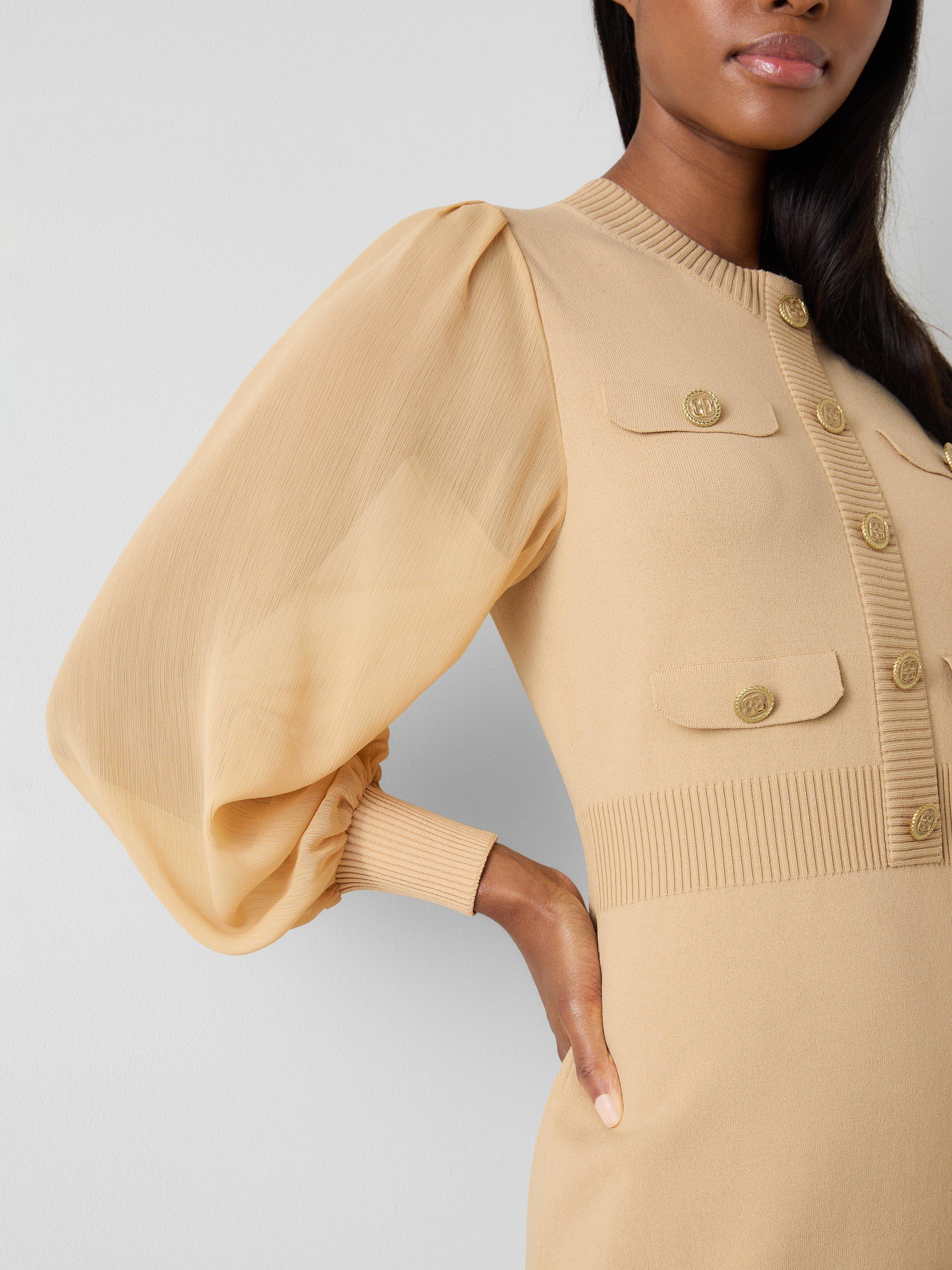 Product image 4 of 5, which shows L.K.Bennett Carlotta Knit Dress, Camel, XS